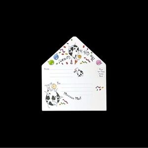 Thank You Gift Cute Cow Postcard